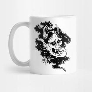 Blackwork Hannya Mug